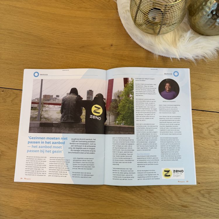 Zeno Ambulant in Jeugdzorg Nederland magazine